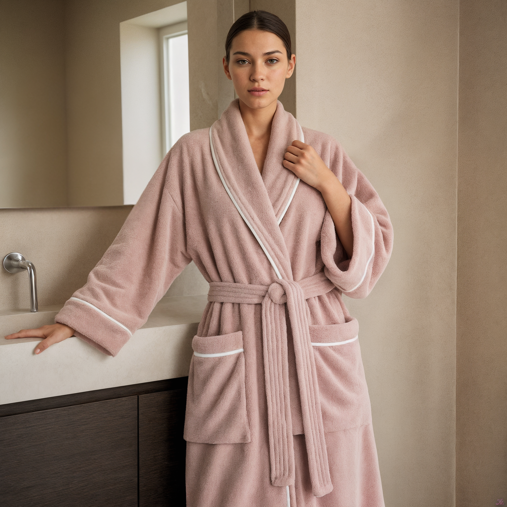 Ultra-Plush Serenity Robe - Rose Pink - Softnss