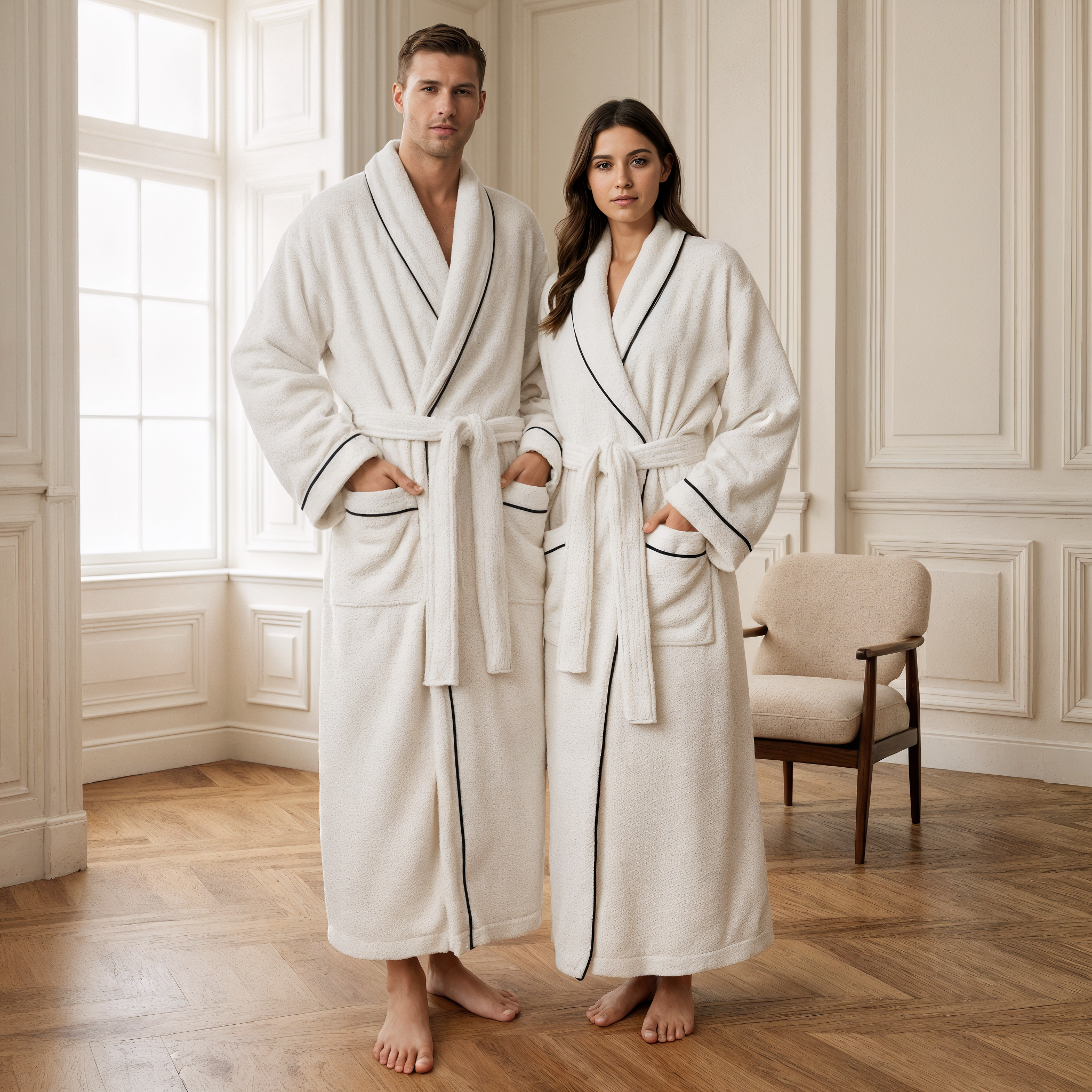 Ultra-Plush Serenity Robe - Pure White - Softnss
