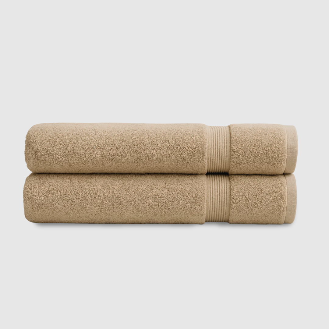 Heavyweight cotton bath towels | 2pcs (55x28in) - Softnss