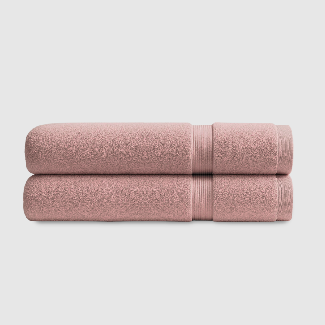 Heavyweight cotton bath towels | 2pcs (55x28in) - Softnss
