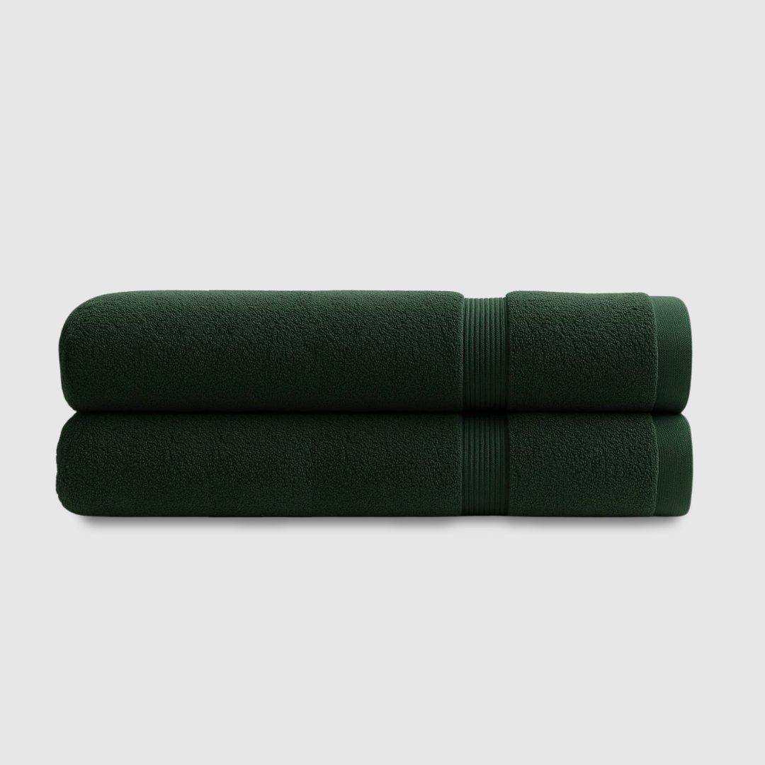Heavyweight cotton bath towels | 2pcs (55x28in) - Softnss