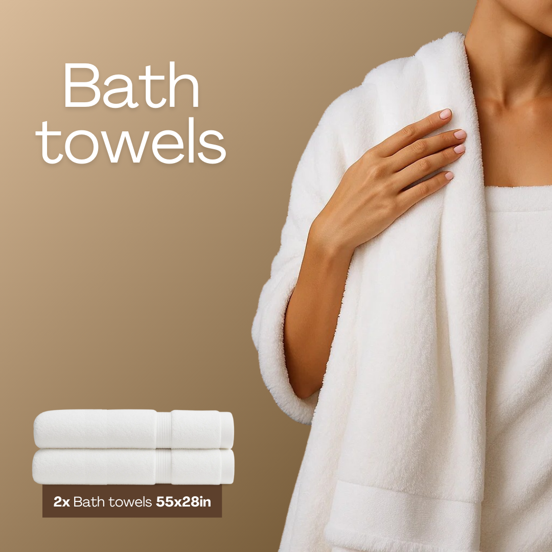 Heavyweight cotton bath bundle | 8pcs - Softnss