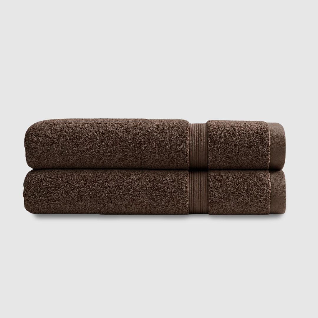 Heavyweight cotton bath towels | 2pcs (55x28in) - Softnss